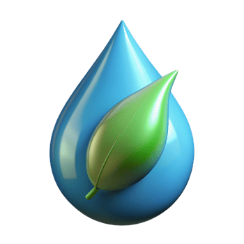 serene artistic Raindrop on a leaf exclusive png