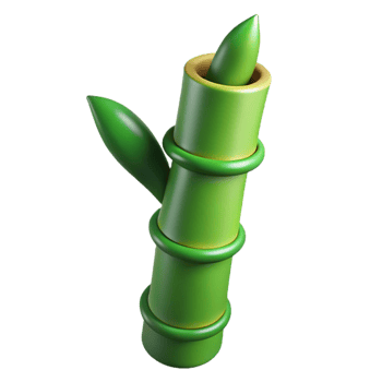 wonderful abstract Single green bamboo shoot 4K png