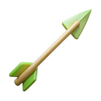 stunning abstract A single, delicate elven arrow with a fletched tail, high resolution png
