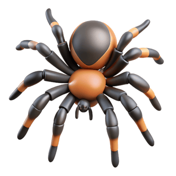 vibrant vintage A tarantula spider premium png