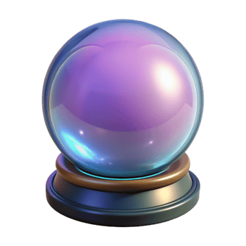 stunning abstract A mystical, crystal ball high resolution png