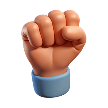 impressive traditional A single, human hand making a fist high resolution png
