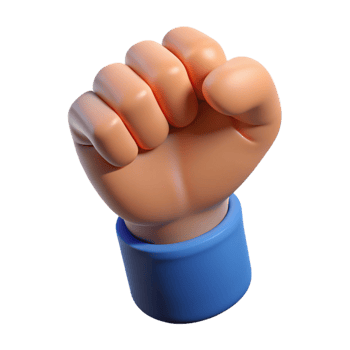 magnificent contemporary A single, human hand making a fist professional png