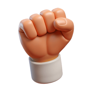 stunning contemporary A single, human hand making a fist professional png