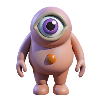 vibrant artistic Cyclops, one-eyed giant, exclusive png