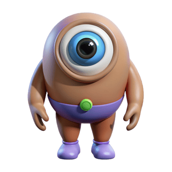 magnificent artistic Cyclops, one-eyed giant, genuine png