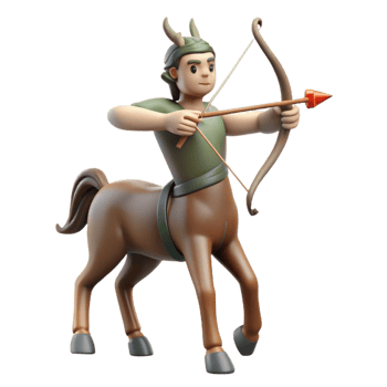 magnificent creative Centaur's Bow and Arrow, 4K png