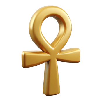 vibrant artistic Ankh, Egyptian symbol of life, professional png