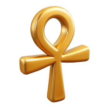 stunning rustic Ankh, Egyptian symbol of life, genuine png