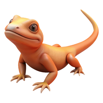 stunning modern A lizard, basking no surface visible , genuine png