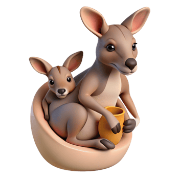 stunning contemporary A kangaroo joey in its mother's pouch mother removed after generation exclusive png
