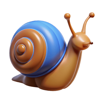 impressive creative A snail crawling genuine png