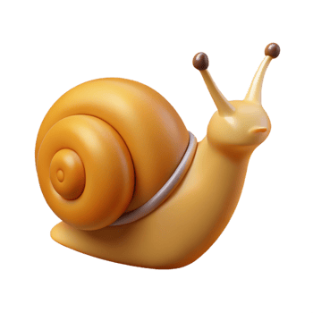 elegant abstract A snail crawling genuine png