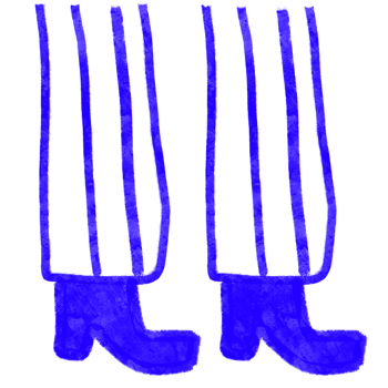 Blue boots with stripes on them png