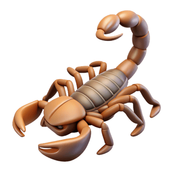 stunning creative A scorpion with its tail raised detailed png