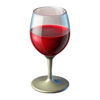 elegant abstract A wine glass filled with red wine 4K png