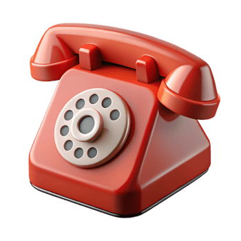 wonderful vintage A traditional red telephone with a rotary dial exclusive png