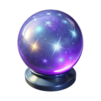 extraordinary abstract A sparkling crystal ball radiating magical energy exclusive png