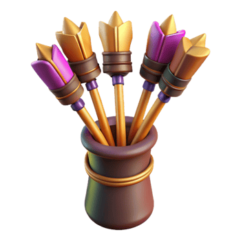 wonderful classic A quiver full of magical arrows fletched with phoenix feathers exclusive png