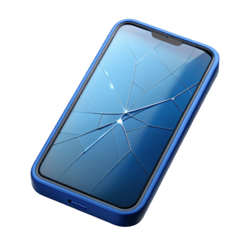 wonderful artistic Smartphone with cracked screen professional png