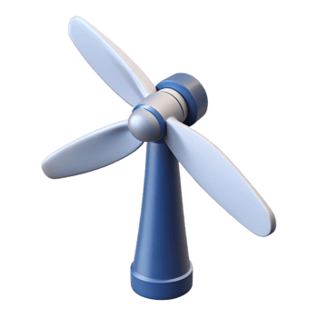 magnificent modern Wind turbine blade original png