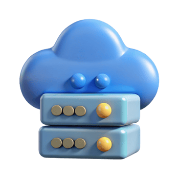 elegant abstract Cloud computing server icon genuine png