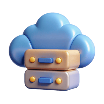 beautiful abstract Cloud computing server icon premium png