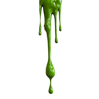 Vivid Green Paint Dripping Abstract Colorful Art Background for Design png