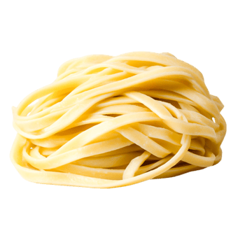 Fresh Uncooked Pasta Noodles Ready for Italian Cooking and Meal Preparation png
