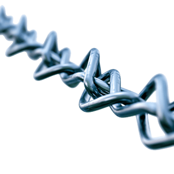 Metal Chain Link closeup with Detailed Texture and Shiny Surface png