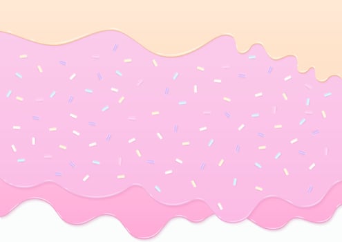 Strawberry and cream liquid background vector