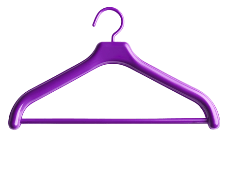 Purple Clothes Hanger isolated on transparent background png