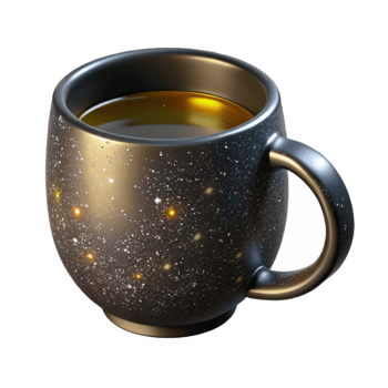 extraordinary traditional Black Coffee Mug Handle Visible Isolated Element professional png