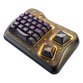 stunning contemporary Black Keyboard Wireless Isolated authentic png