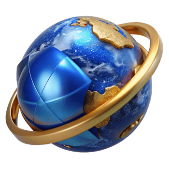 impressive contemporary Blue Globe Rotating Transparent Background professional png