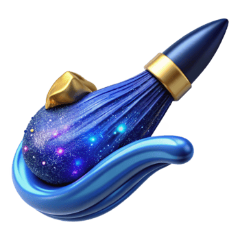 extraordinary vintage Blue Paint Brush Stroke Transparent Background original png