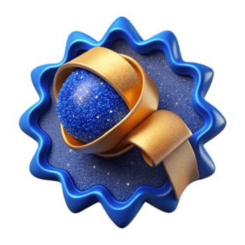 magnificent artistic Blue Ribbon Top View Cutout high resolution png