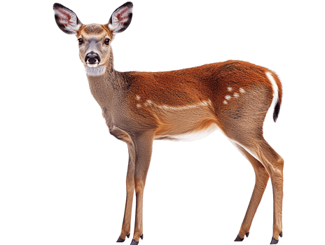 roe deer isolated on transparent background png