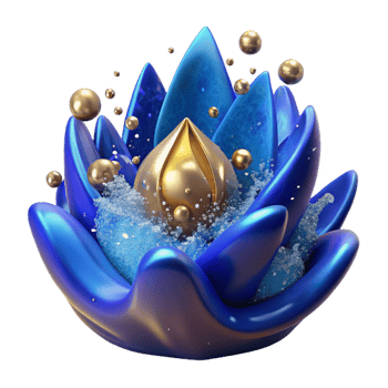 vibrant creative Blue Water Splash Transparent Background authentic png