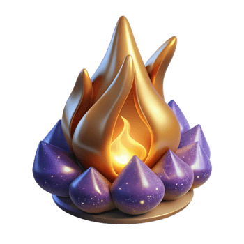 dramatic modern Bonfire Flames at Night Transparent Background high resolution png