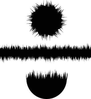 brush effect black vector