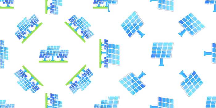 Solar panel pattern promoting renewable energy and eco friendly solutions for sustainable development vector