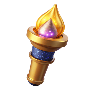 dramatic rustic Bright Torch Flame Side View Transparent original png
