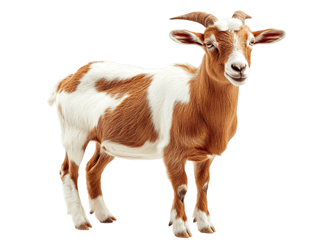 rove goat isolated on transparent background png