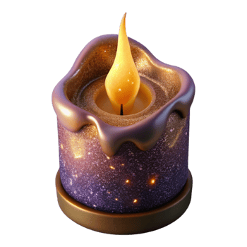 extraordinary vintage Burning Candle Side View Cutout genuine png
