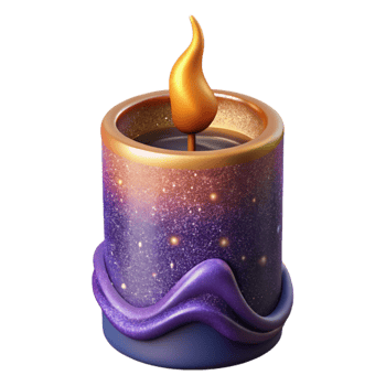 extraordinary classic Burning Candle with Long Wick Isolated Cutout original png