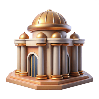 stunning rustic Art Deco building ornament 4K png