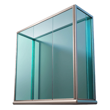 elegant traditional Glass curtain wall panel 4K png