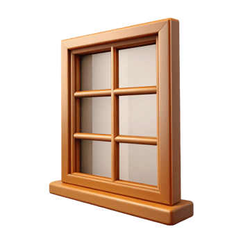 beautiful artistic Wooden window frame professional png