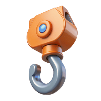 magnificent contemporary Crane hook high quality png